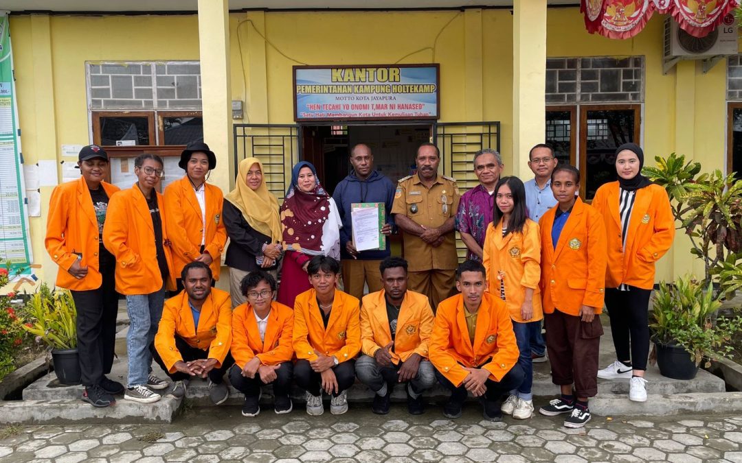 Kelompok I Kukerta Angkatan XIX USTJ 2024 Secara Resmi diterima oleh Pemerintah Kampung  Holtekamp Distrik Muara Tami Kota Jayapura