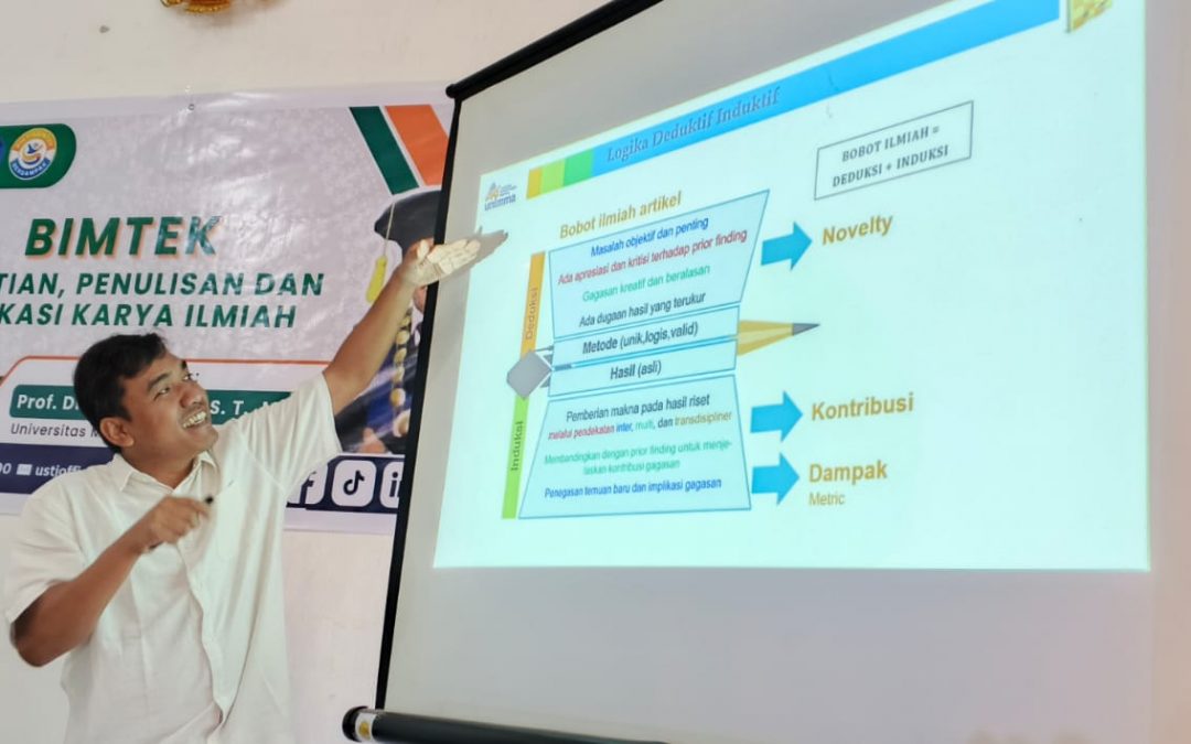 USTJ Gelar BIMTEK Penelitian dan Publikasi Ilmiah Bersama Prof. Muji Setiyo, S.T.,M.T